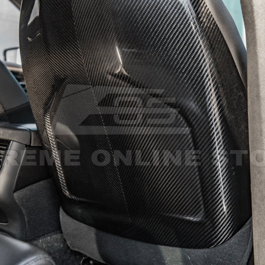 2016-19 CTS-V | ATS-V Dry CARBON FIBER Seat Back Cover