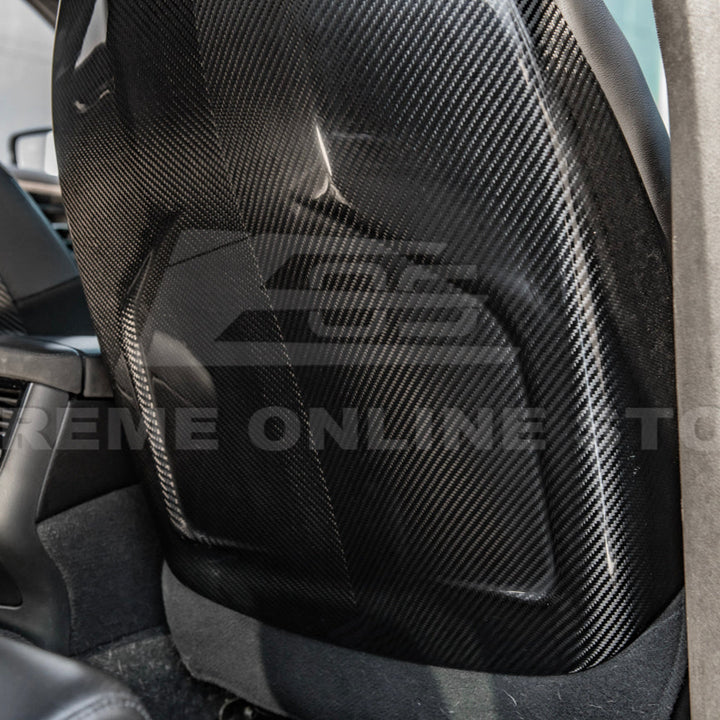 2016-19 CTS-V | ATS-V Dry CARBON FIBER Seat Back Cover