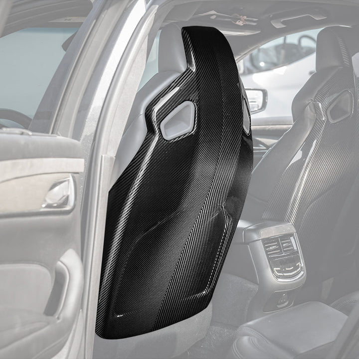 2016-19 CTS-V | ATS-V Dry CARBON FIBER Seat Back Cover