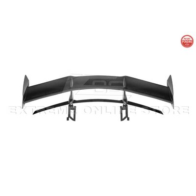 Corvette C8 ZR1 Style CARBON FIBER Rear High Wing Spoiler Bracket