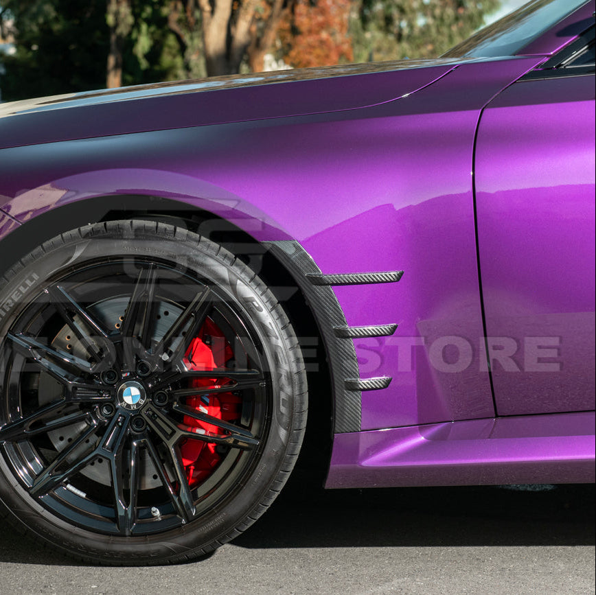 2023-Up BMW G87 M2 DRY CARBON FIBER Add-On Fender Wheel Arch Trim Cover