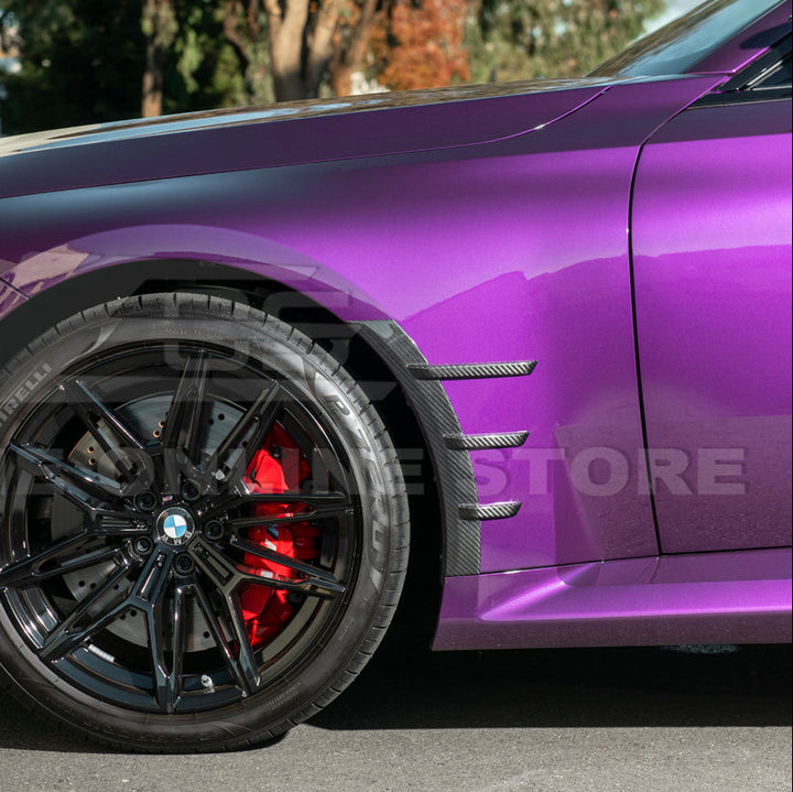 2023-Up BMW G87 M2 DRY CARBON FIBER Add-On Fender Wheel Arch Trim Cover