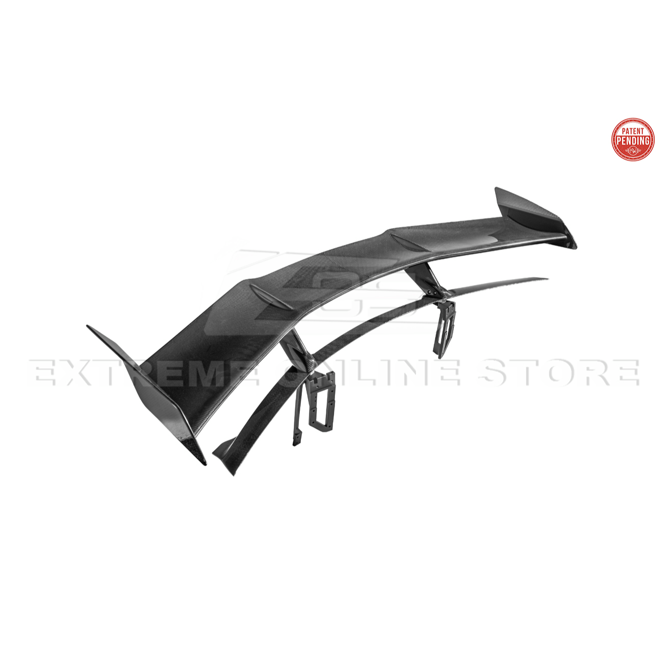 Corvette C8 ZR1 Style CARBON FIBER Rear High Wing Spoiler Bracket