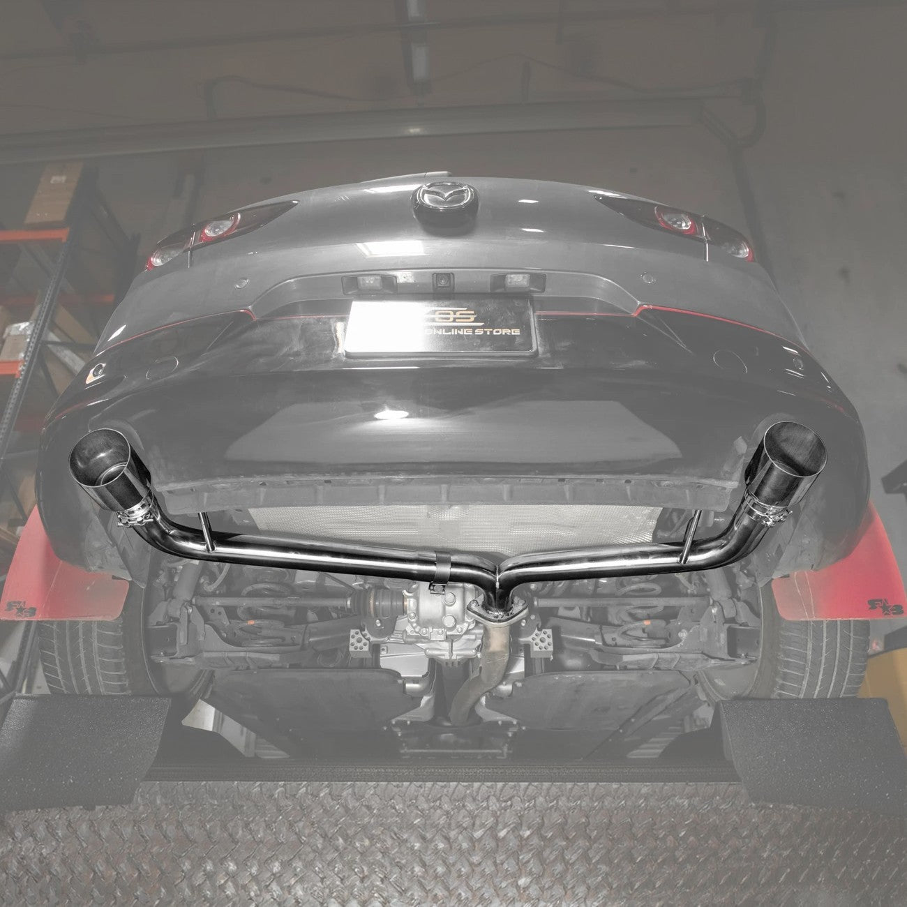2019-Present Mazda 3 Hatchback Axle Back Dual Tips Muffler Exhaust