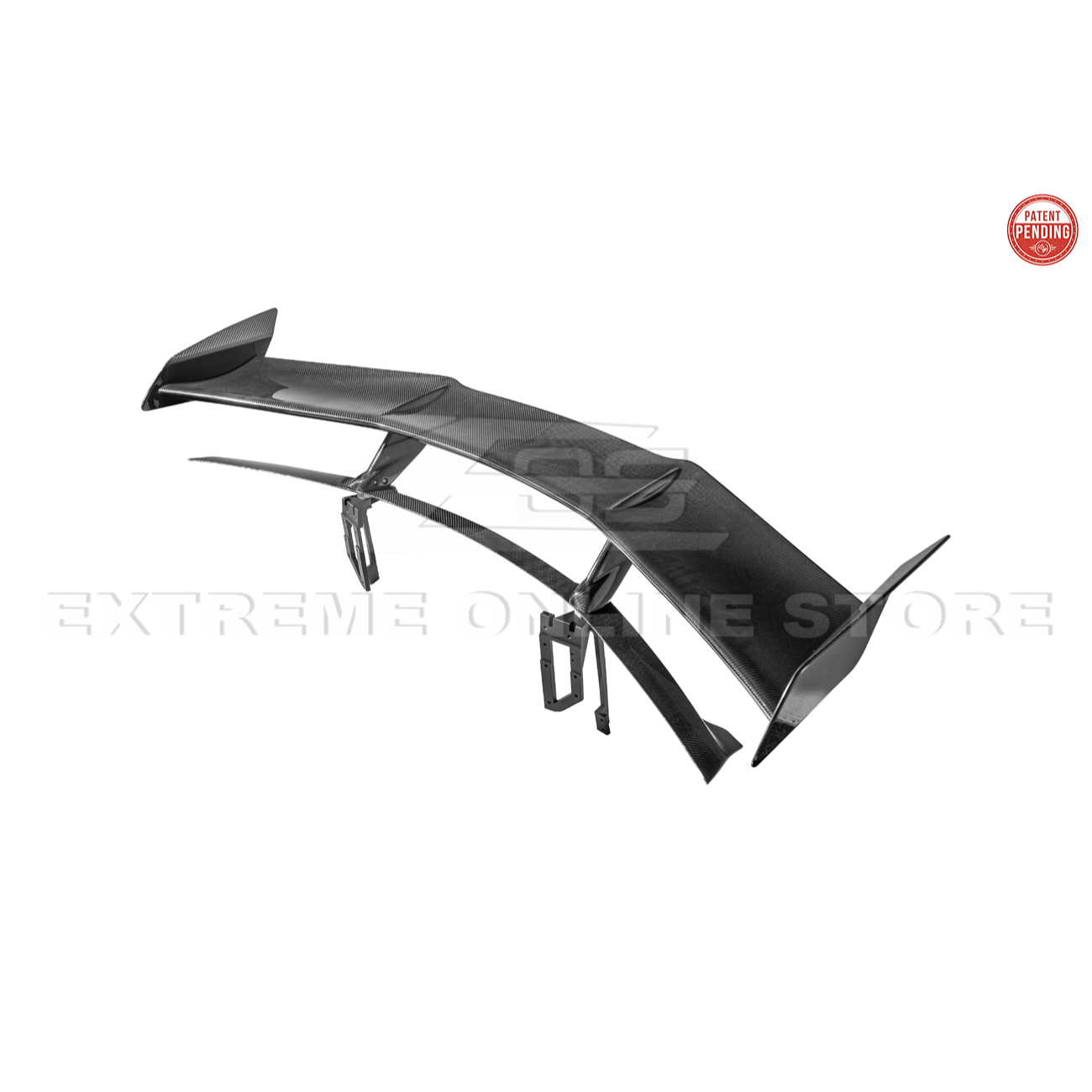 Corvette C8 ZR1 Style CARBON FIBER Rear High Wing Spoiler Bracket