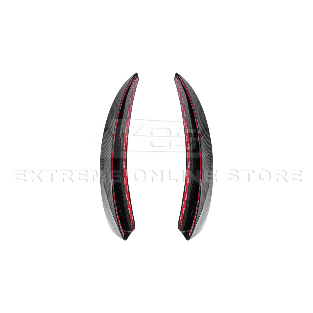 2005-13 Corvette C6 Z06 ZR1 Extended DRY CARBON FIBER Front Splash Guard Mud Flaps