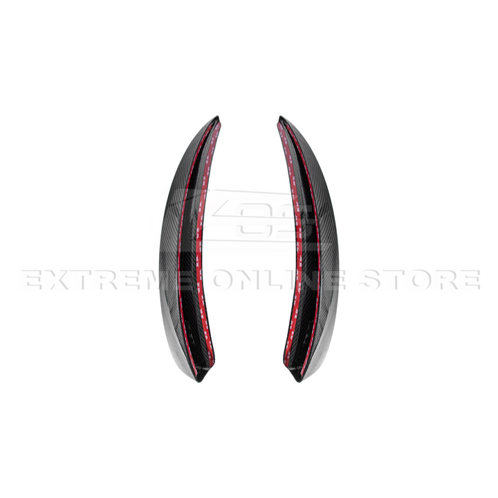 2005-13 Corvette C6 Z06 ZR1 Extended DRY CARBON FIBER Front Splash Guard Mud Flaps