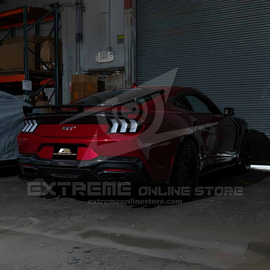 2024-Up Ford Mustang S650 EURO Sequential Signal LED Clear Rear Taillights