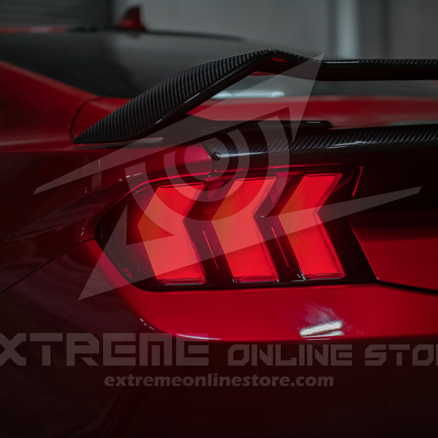 2024-Up Ford Mustang S650 EURO Sequential Signal LED Clear Rear Taillights