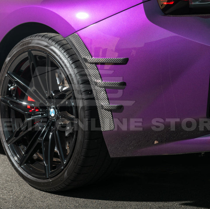2023-Up BMW G87 M2 DRY CARBON FIBER Add-On Fender Wheel Arch Trim Cover