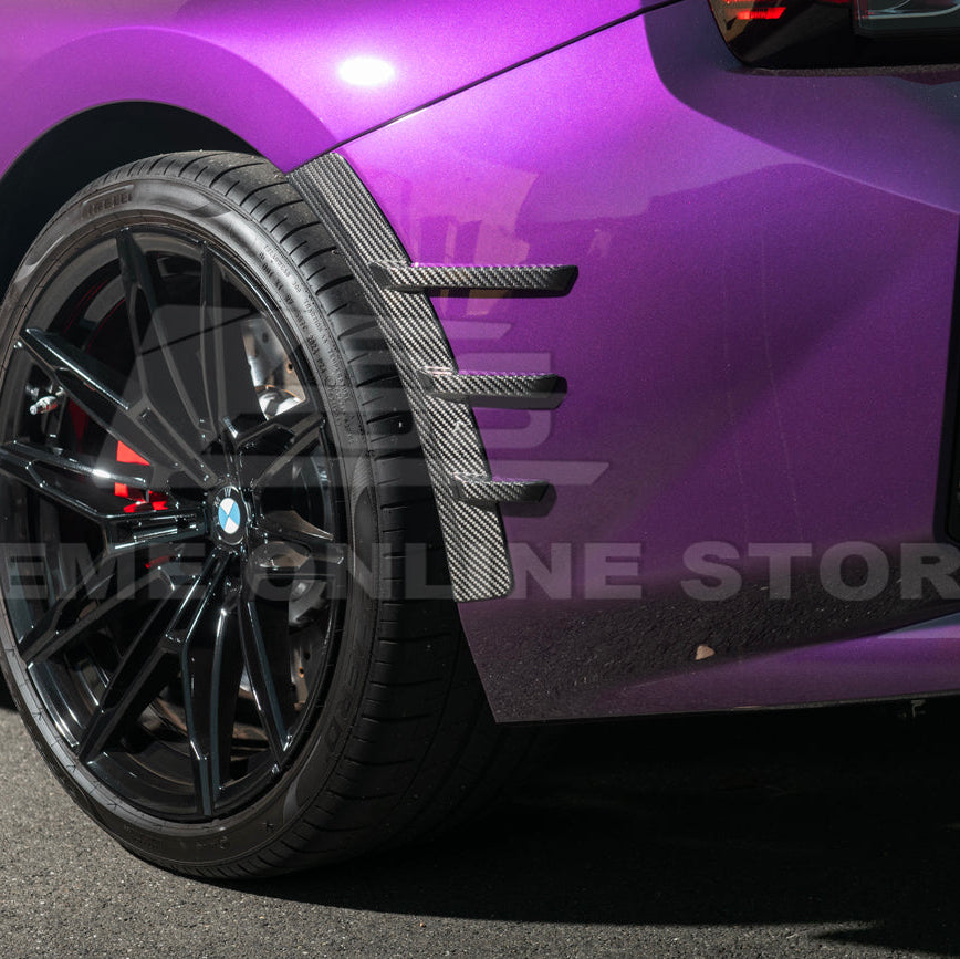 2023-Up BMW G87 M2 DRY CARBON FIBER Add-On Fender Wheel Arch Trim Cover