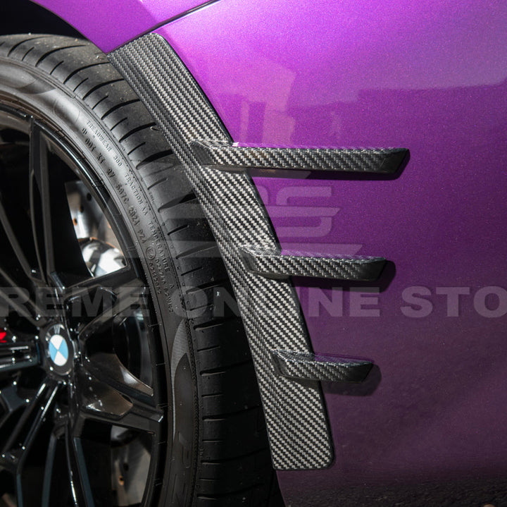 2023-Up BMW G87 M2 DRY CARBON FIBER Add-On Fender Wheel Arch Trim Cover