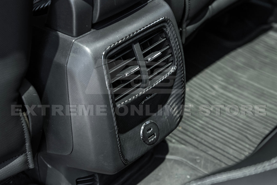 2021+ Ford Mustang Mach-E DRY Carbon Fiber Rear AC Panel Cover