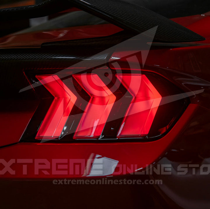 2024-Up Ford Mustang S650 EURO Sequential Signal LED Clear Rear Taillights