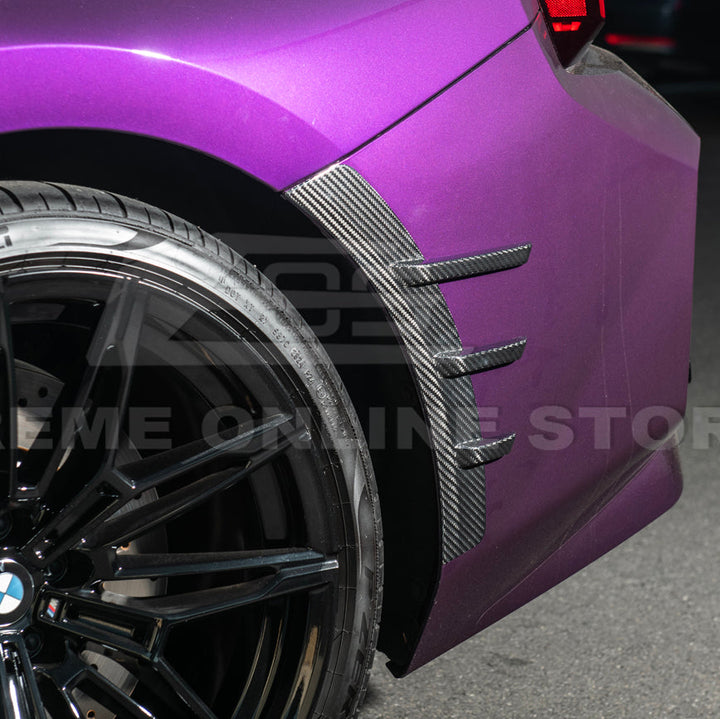 2023-Up BMW G87 M2 DRY CARBON FIBER Add-On Fender Wheel Arch Trim Cover