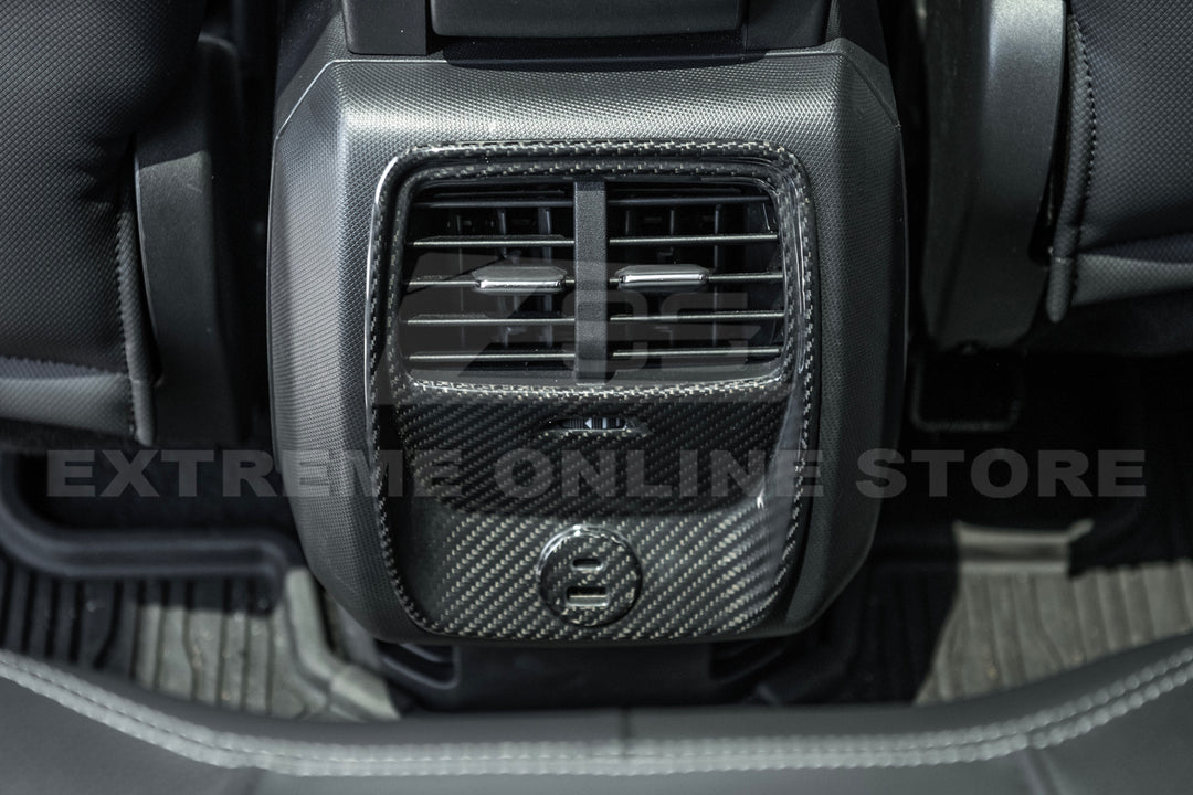2021+ Ford Mustang Mach-E DRY Carbon Fiber Rear AC Panel Cover