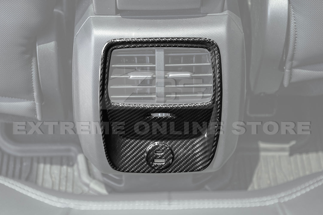 2021+ Ford Mustang Mach-E DRY Carbon Fiber Rear AC Panel Cover