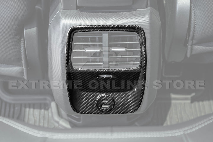 2021+ Ford Mustang Mach-E DRY Carbon Fiber Rear AC Panel Cover