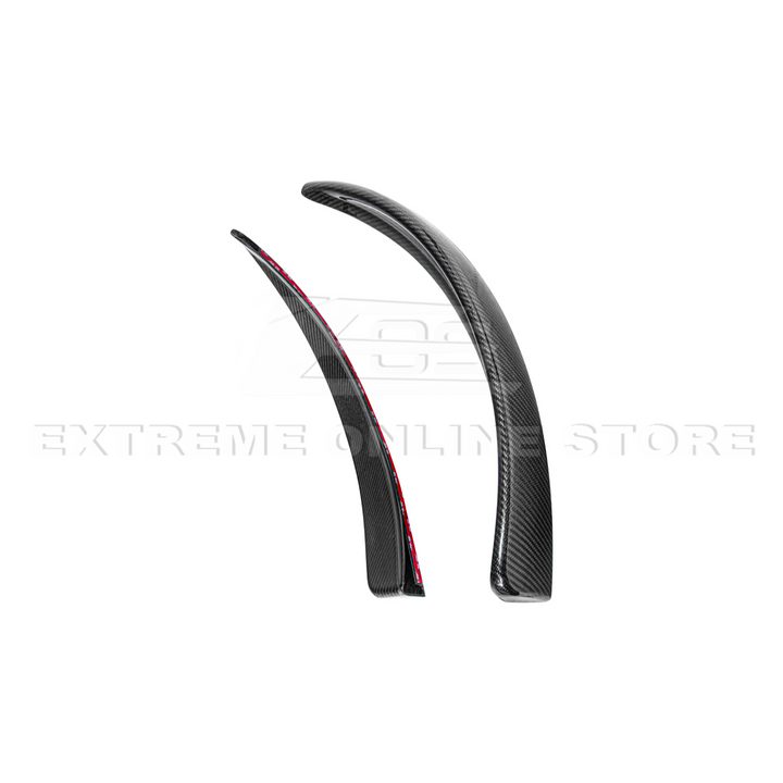2005-13 Corvette C6 Z06 ZR1 Extended DRY CARBON FIBER Front Splash Guard Mud Flaps