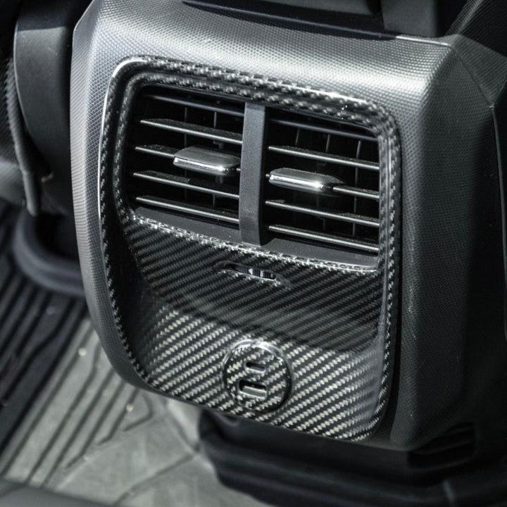 2021+ Ford Mustang Mach-E DRY Carbon Fiber Rear AC Panel Cover