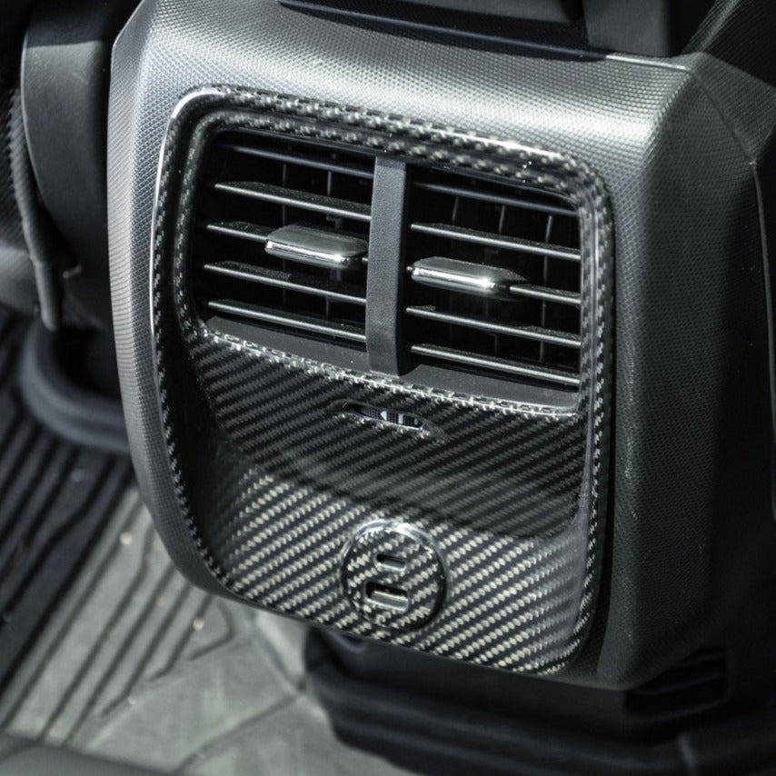 2021+ Ford Mustang Mach-E DRY Carbon Fiber Rear AC Panel Cover