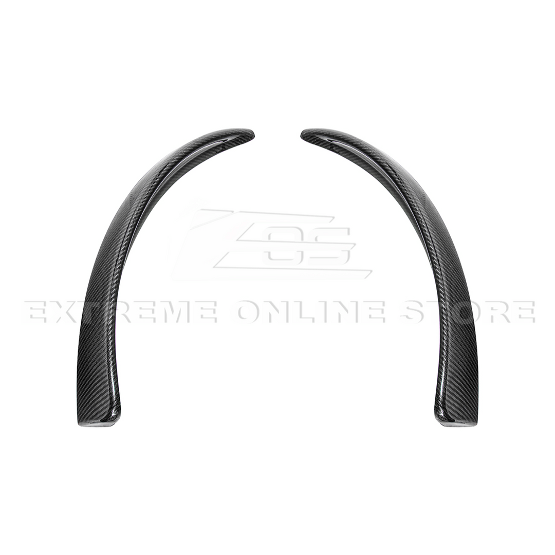 2005-13 Corvette C6 Z06 ZR1 Extended DRY CARBON FIBER Front Splash Guard Mud Flaps