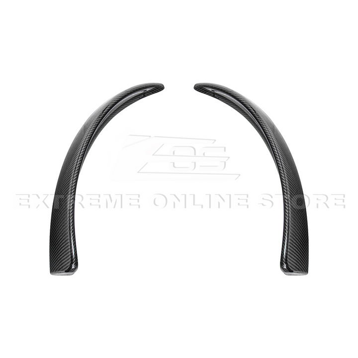 2005-13 Corvette C6 Z06 ZR1 Extended DRY CARBON FIBER Front Splash Guard Mud Flaps