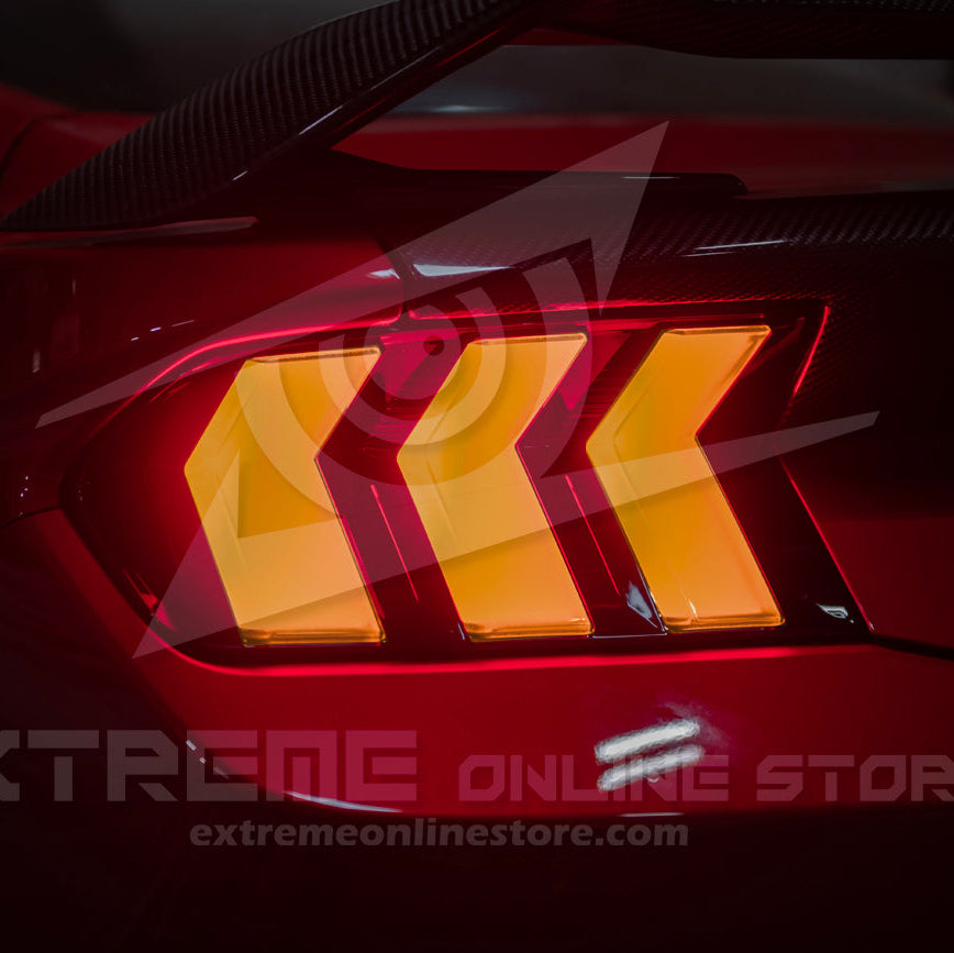 2024-Up Ford Mustang S650 EURO Sequential Signal LED Clear Rear Taillights