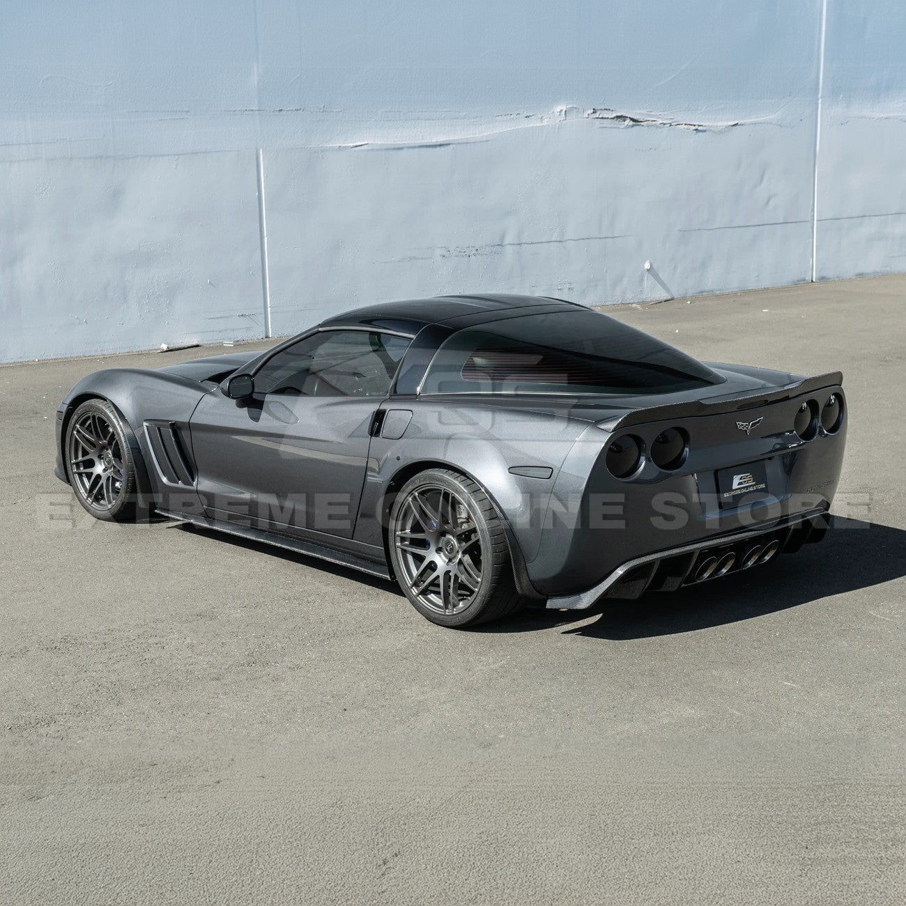 2005-13 Corvette C6 Z06 ZR1 DRY CARBON FIBER Splash Guard Mud