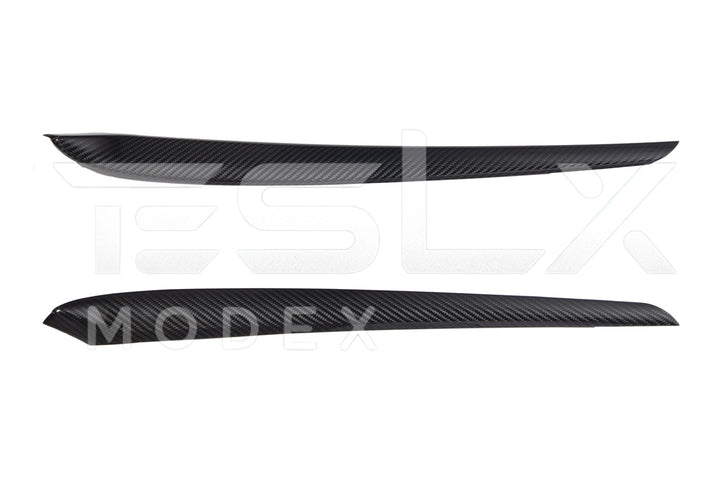 2020-23 Tesla Model 3 &amp; 20-24 Y Carbon Fiber Interior Door Trim Panel Cover