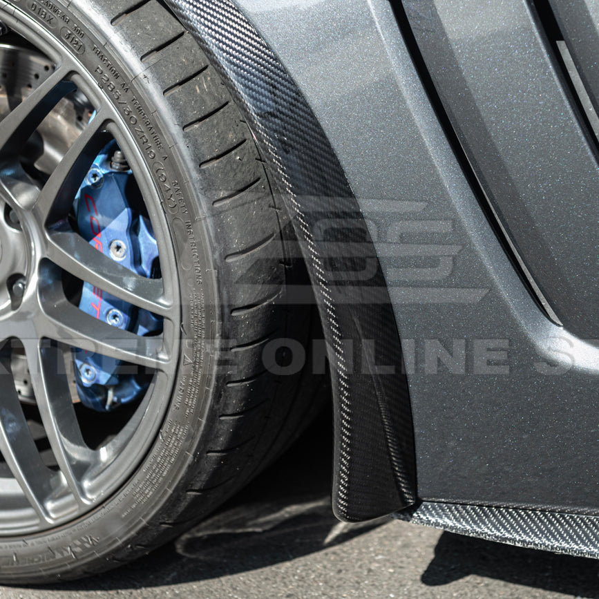 2005-13 Corvette C6 Z06 ZR1 Extended DRY CARBON FIBER Front Splash Gua