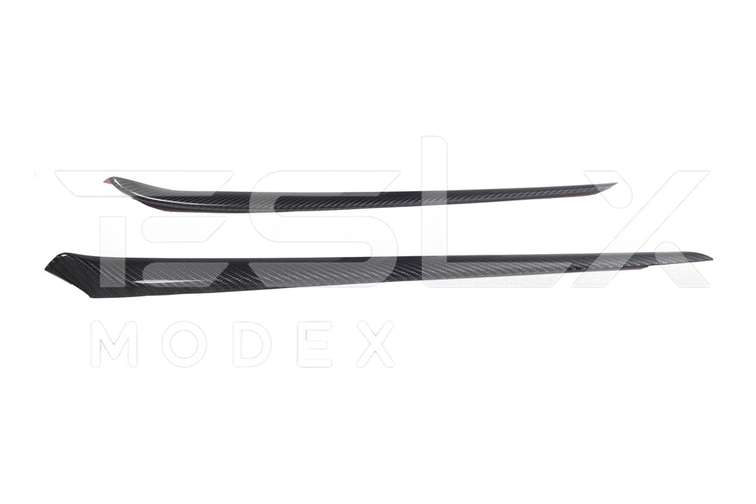 2020-23 Tesla Model 3 &amp; 20-24 Y Carbon Fiber Interior Door Trim Panel Cover