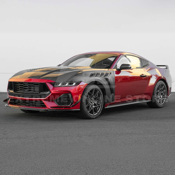 2024-Up Ford Mustang S650 GTD Style Carbon Fiber Front Side Vented Fenders