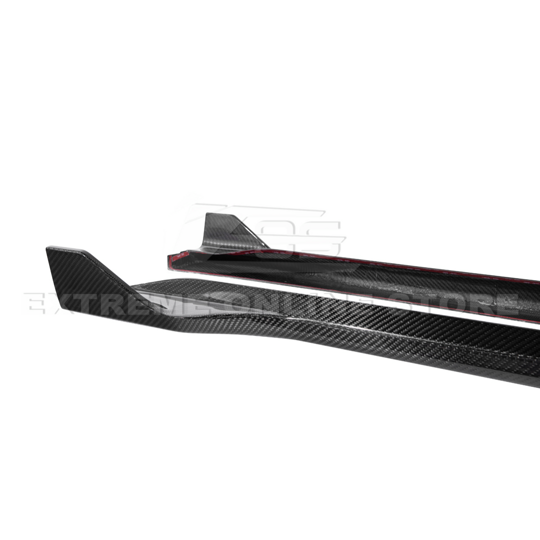 2024-Up Ford Mustang S650 | EOS Performance CARBON FIBER Side Skirts Extension