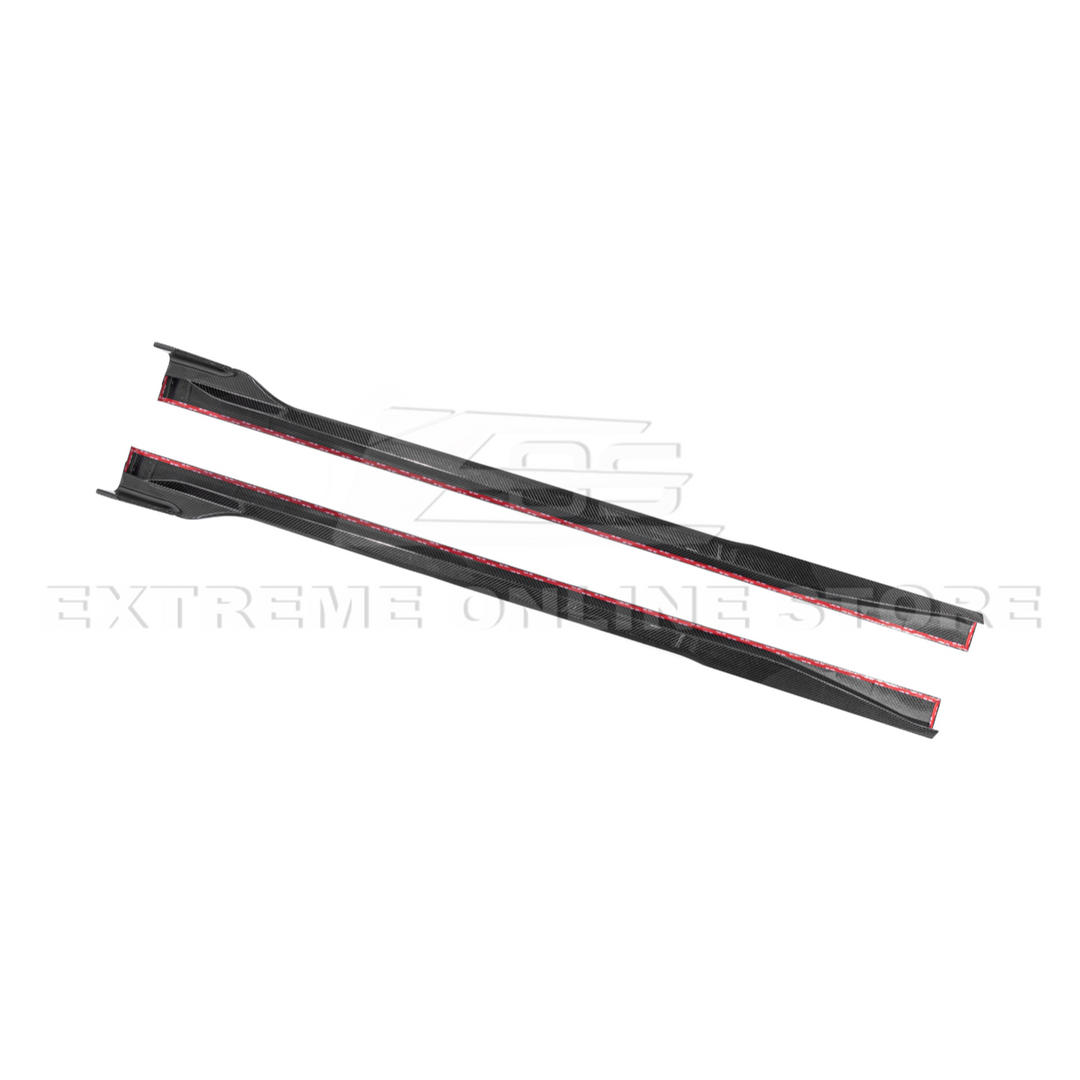 2024-Up Ford Mustang S650 | EOS Performance CARBON FIBER Side Skirts Extension