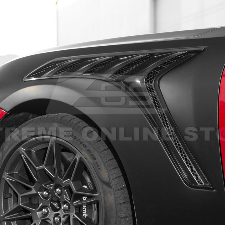 2024-Up Ford Mustang S650 GTD Style Carbon Fiber Front Side Vented Fenders