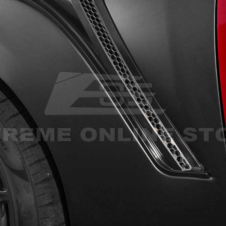 2024-Up Ford Mustang S650 GTD Style Carbon Fiber Front Side Vented Fenders