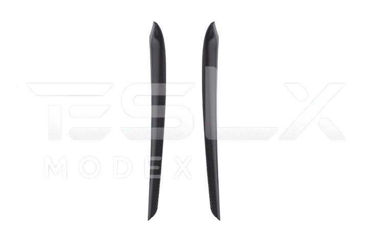2020-23 Tesla Model 3 &amp; 20-24 Y Carbon Fiber Interior Door Trim Panel Cover