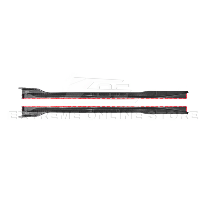 2024-Up Ford Mustang S650 | EOS Performance CARBON FIBER Side Skirts Extension