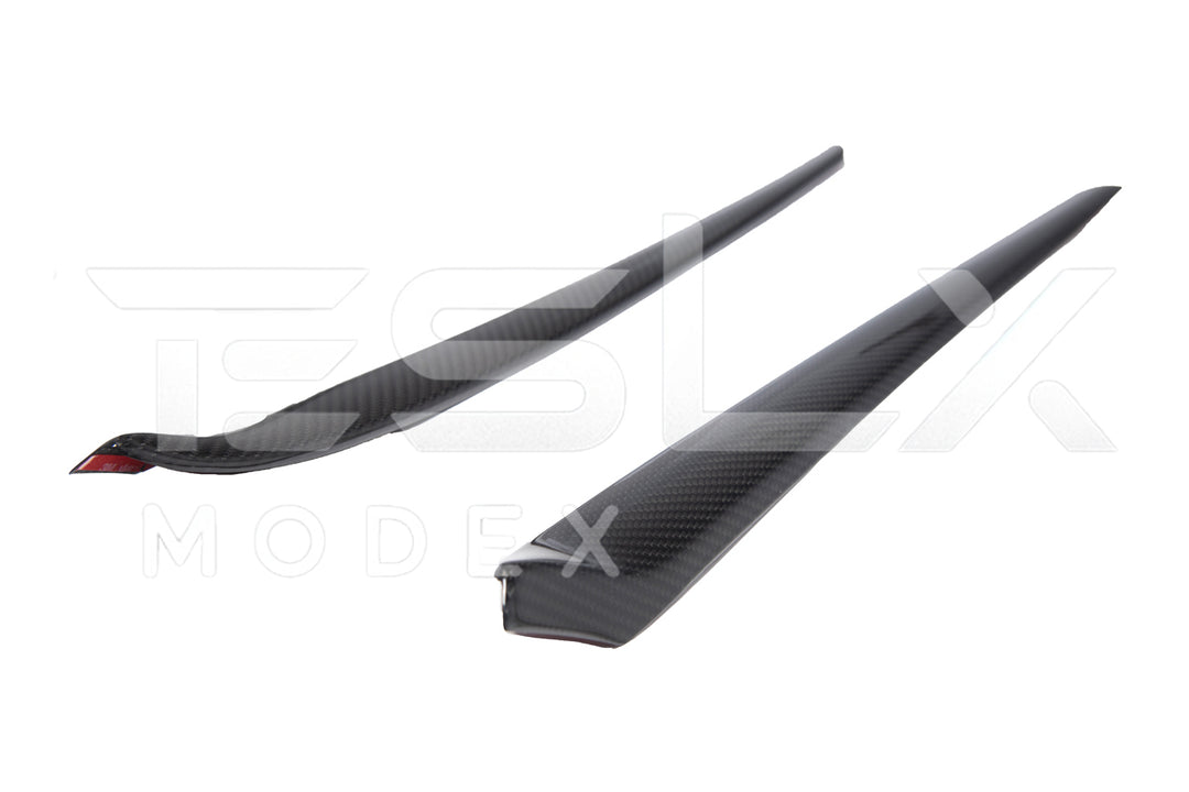 2020-23 Tesla Model 3 &amp; 20-24 Y Carbon Fiber Interior Door Trim Panel Cover
