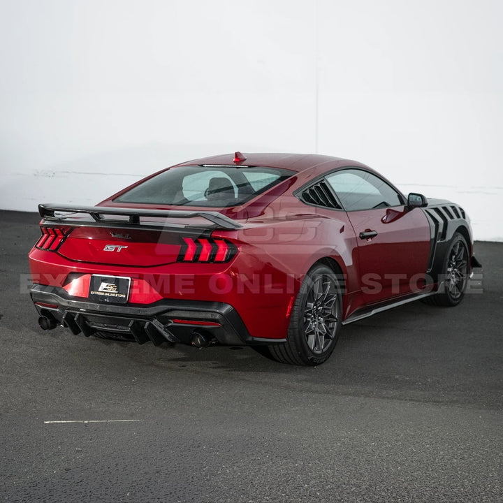 2024-Up Ford Mustang Performance V2 Carbon Fiber Rear Bumper Dual Tip Diffuser
