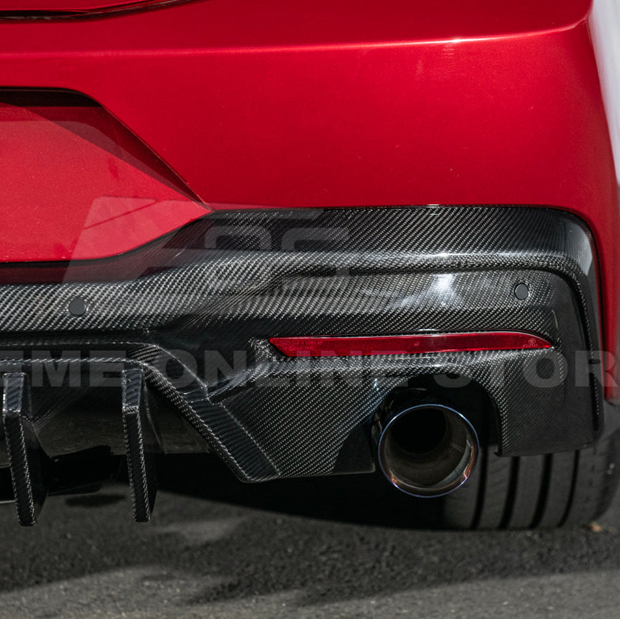 2024-Up Ford Mustang Performance V2 Carbon Fiber Rear Bumper Dual Tip Diffuser