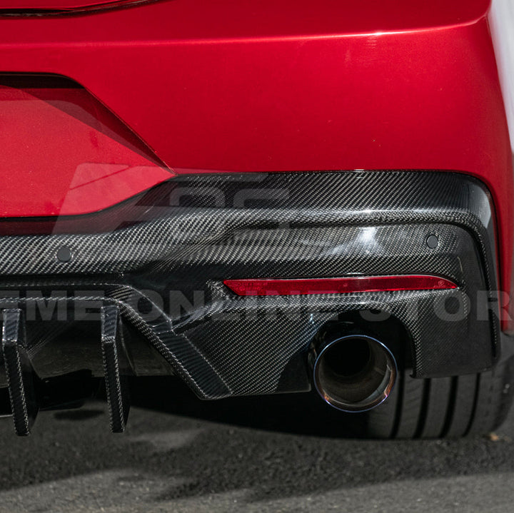2024-Up Ford Mustang Performance V2 Carbon Fiber Rear Bumper Dual Tip Diffuser
