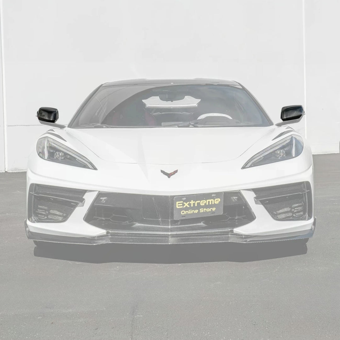 Chevrolet Corvette C8 DRY CARBON FIBER Replacement Mirror Covers