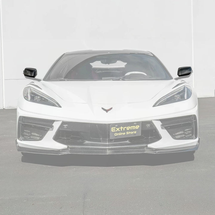 Chevrolet Corvette C8 DRY CARBON FIBER Replacement Mirror Covers