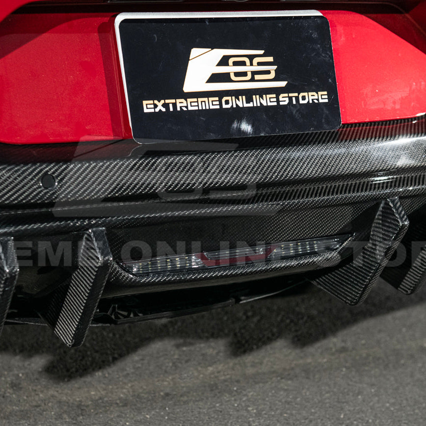 2024-Up Ford Mustang Performance V2 Carbon Fiber Rear Bumper Dual Tip Diffuser
