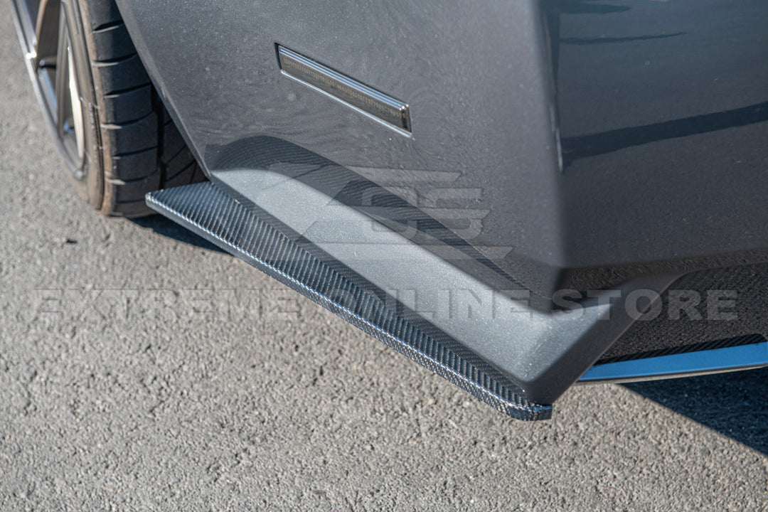 2009-15 Cadillac CTS-V Sedan Dry Carbon Fiber Rear Apron Valance Lip