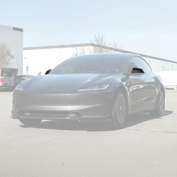 2024-Up Tesla Model 3 Dry Carbon Fiber Tape On Side Mirror Cap Covers Pair