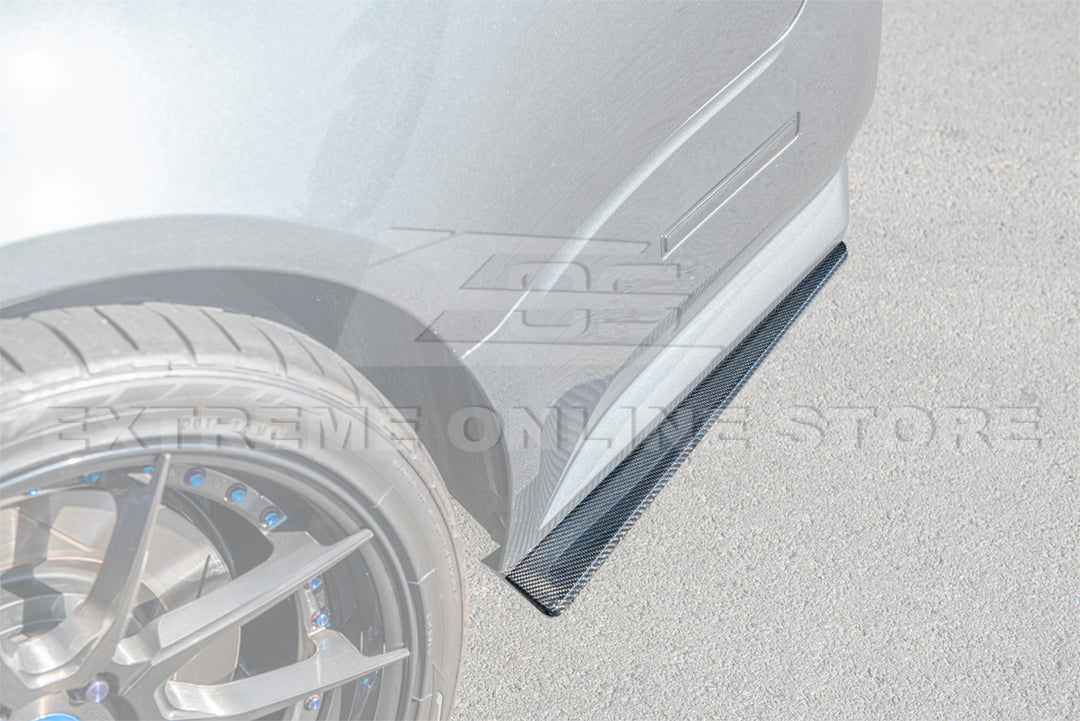2009-15 Cadillac CTS-V Sedan Dry Carbon Fiber Rear Apron Valance Lip