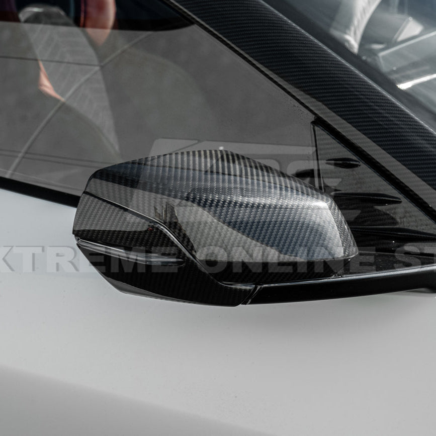 Chevrolet Corvette C8 DRY CARBON FIBER Replacement Mirror Covers